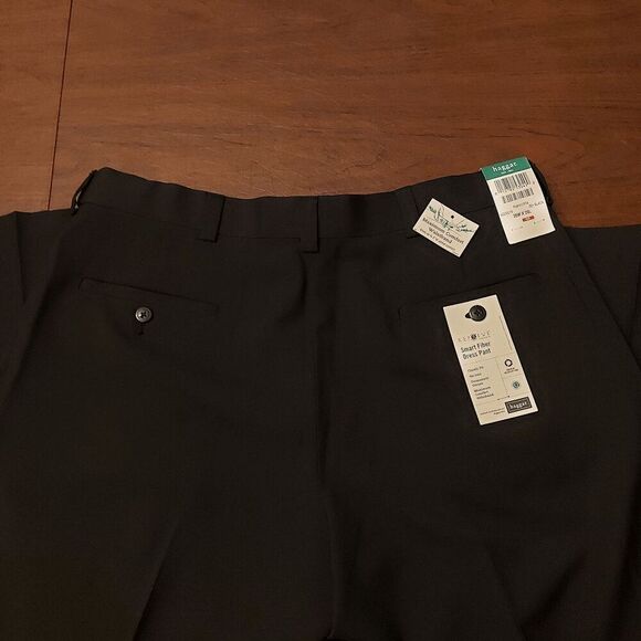 Haggar Repreve Stria Dress Pants Black Classic Fit Men's Size 36 x 29 - Picture 3 of 6